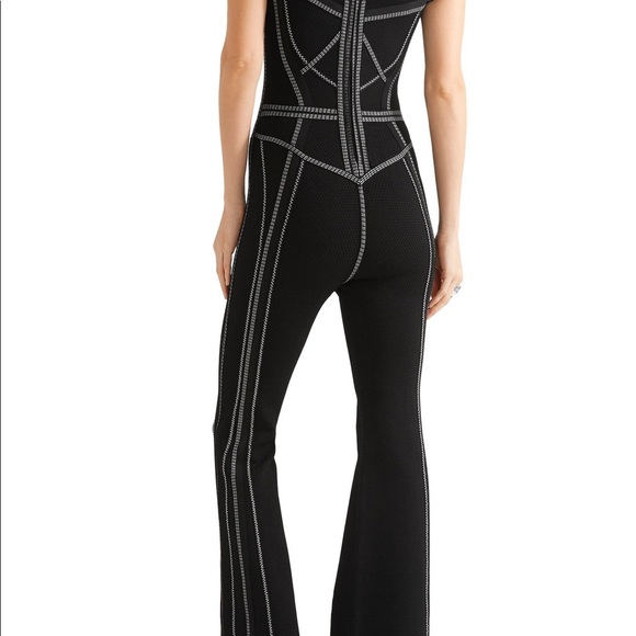 NWT Herve Leger Izabella Bandage Jumpsuit - Picture 3 of 8